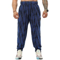 Big Sam, Штани спортивні завужені (Baggy Winter Towel Pants PNT1312) Синій\чорний ( S )