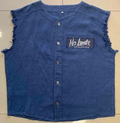 No Limits, Рубашка без рукавов (Sleeveless Rib Top MD7460-2), Синяя ( XL )